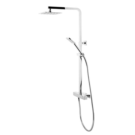 Tavistock Index Thermostatic Diverter Bar Valve and Accessory Shelf with Shower Head and Single Function Shower Handset - Unbeatable Bathrooms