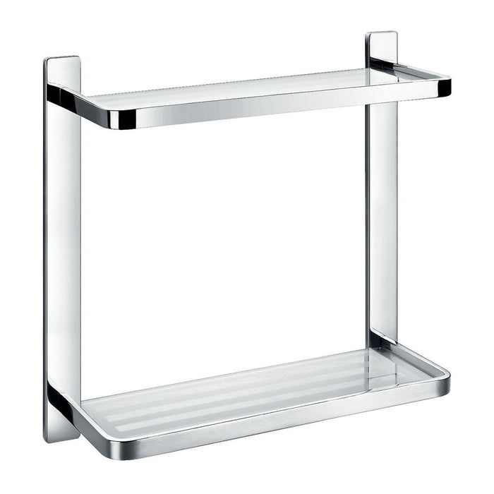 Flova Sofija 325mm Double Glass Shelf - Unbeatable Bathrooms