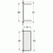 Flova Sofija 325mm Double Glass Shelf - Unbeatable Bathrooms