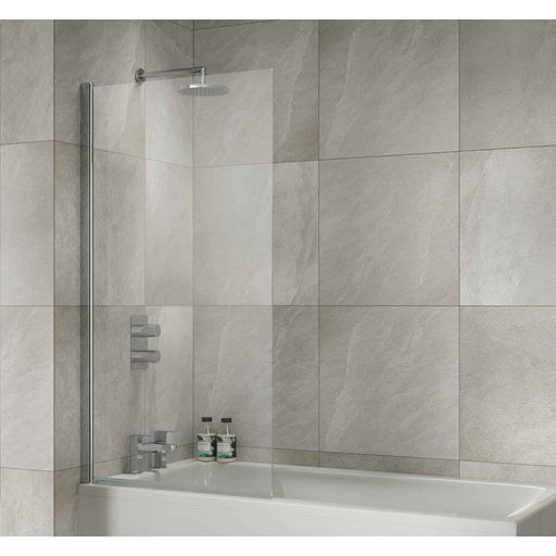 Sommer Chrome 1500 x 800mm Square Bath Screen - Unbeatable Bathrooms