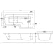 Sommer L Shaped 1700 x 850mm Left Hand Shower Bath - Unbeatable Bathrooms