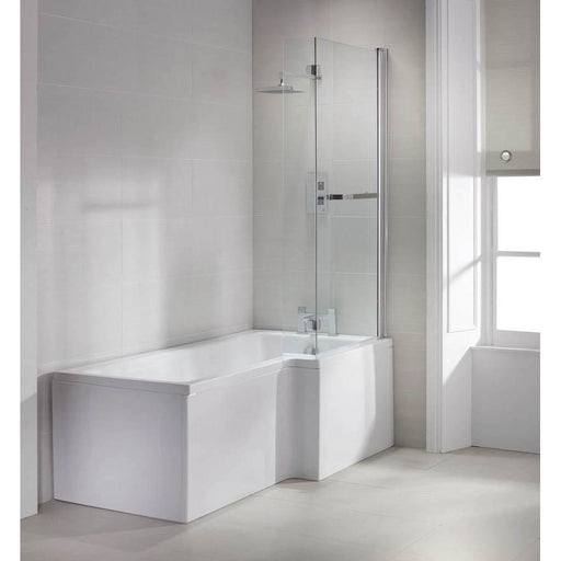 Sommer L Shaped 1700 x 850mm Right Hand Shower Bath - Unbeatable Bathrooms