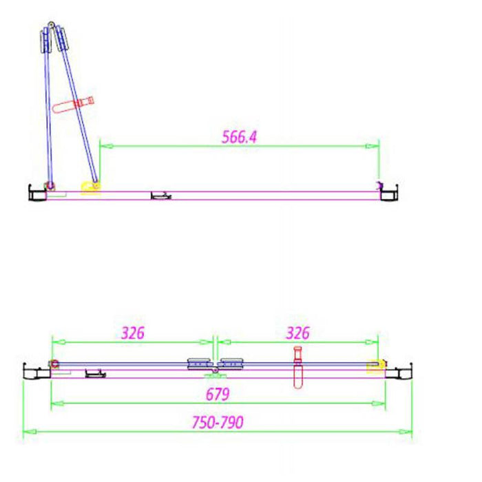 Sommer 6mm Bi-Fold Shower Door - 1900 x 760/800/900mm - Unbeatable Bathrooms