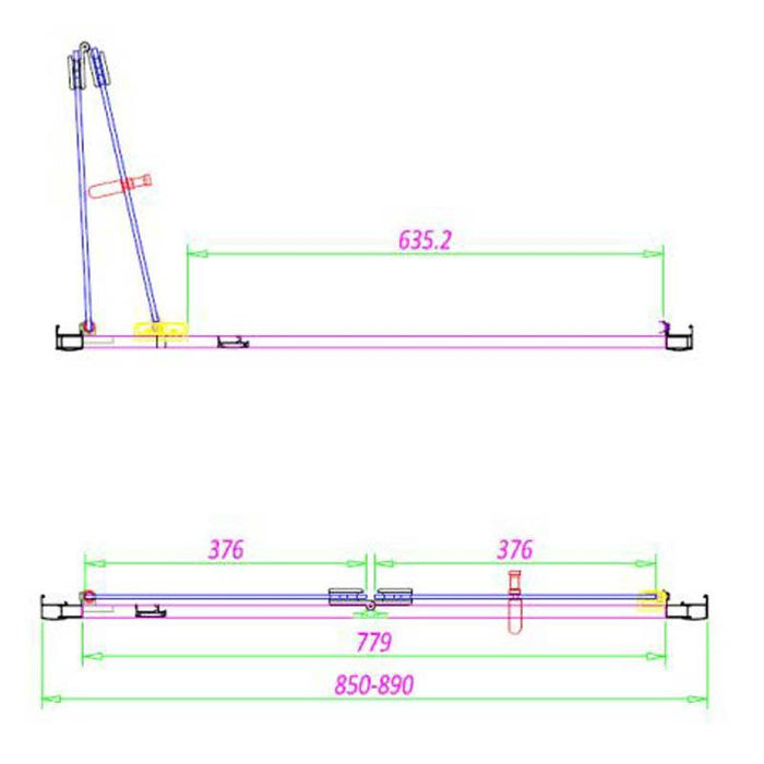 Sommer 6mm Bi-Fold Shower Door - 1900 x 760/800/900mm - Unbeatable Bathrooms