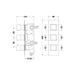 Hudson Reed Square Triple Shower Valve - Unbeatable Bathrooms