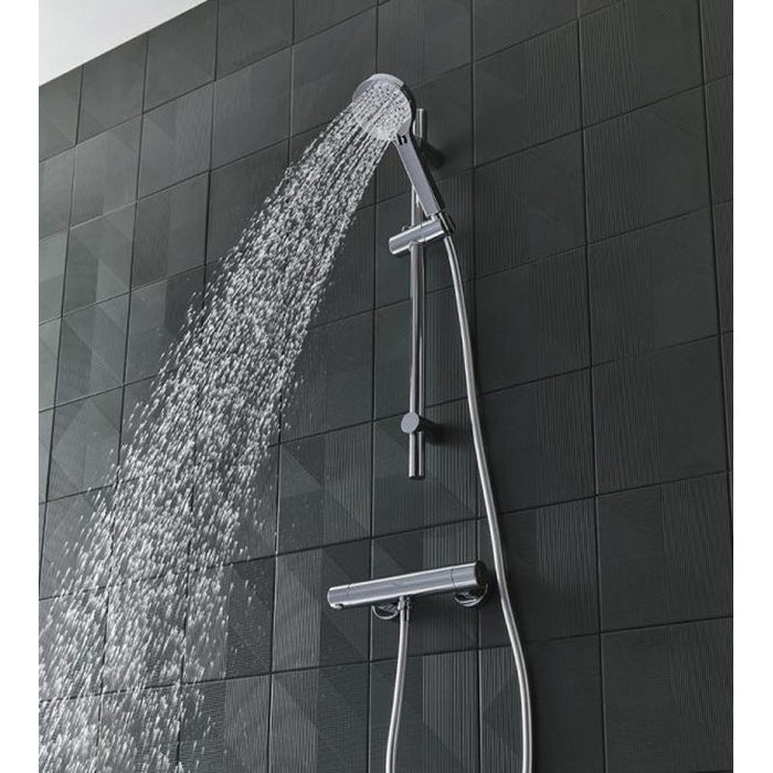 Tavistock Quantum Cool Touch Thermostatic Dual Function Bar Valve & Handset - Unbeatable Bathrooms