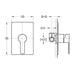 Flova Spring Concealed Single Outlet Manual Shower Mixer - Unbeatable Bathrooms