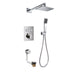 Flova Spring Goclick&reg; Thermostatic 3-Outlet Shower Valve with Fixed Head, Handshower Kit and Bath Overflow Filler - Unbeatable Bathrooms