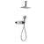 Flova Spring Goclick&reg; Horizontal Thermostatic 3-Outlet Shower Valve with 2-Function Rainshower and Integral Handshower Kit - Unbeatable Bathrooms