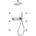 Flova Spring Goclick&reg; Horizontal Thermostatic 4-Outlet Shower Valve with 2-Function Rainshower and Body Jets - Unbeatable Bathrooms