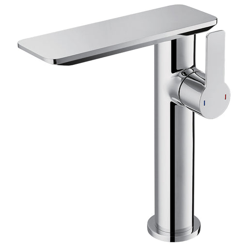 Flova Spring Tall 205mm Mono Basin Mixer with Slotted Clicker Waste Set - Unbeatable Bathrooms