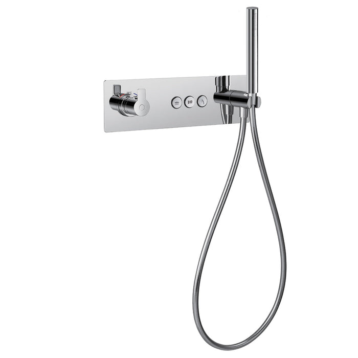 Flova Spring 3-Outlet Horizontal Goclick Valve with Flow Control - Unbeatable Bathrooms