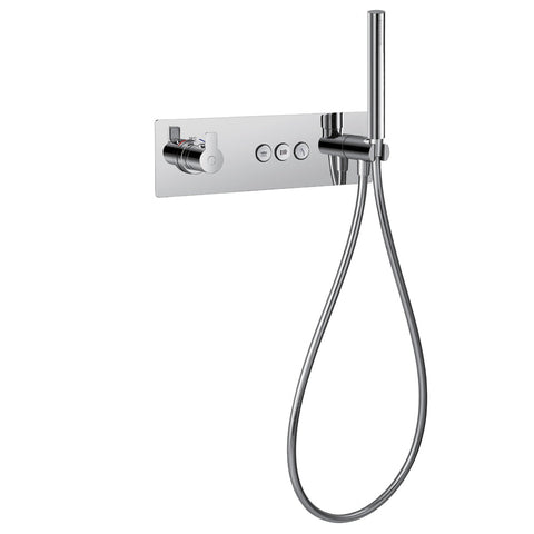 Flova Spring 3-Outlet Horizontal Goclick Valve with Flow Control - Unbeatable Bathrooms