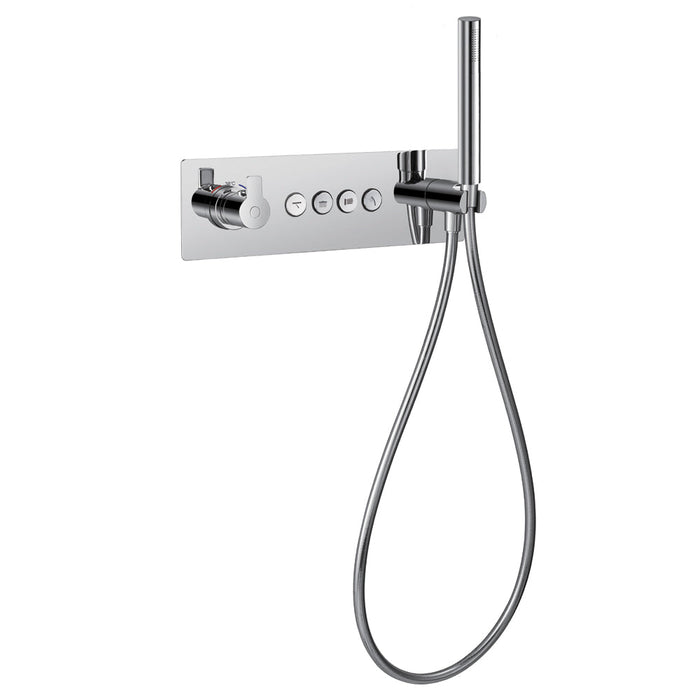 Flova Spring 4-Outlet Horizontal Goclick Valve with Flow Control - Unbeatable Bathrooms