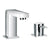 Flova STR8 2-Hole Deck Mounted Bath Filler - Unbeatable Bathrooms