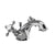 Burlington Stafford Mono Basin Mixer with Pop-up Waste (including the handles) - Unbeatable Bathrooms
