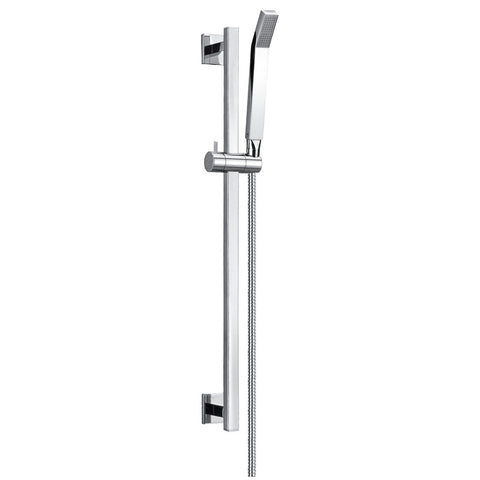 Flova STR8 Slide Rail Set with Brass Handshower - Unbeatable Bathrooms