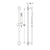 Flova STR8 Slide Rail Set with Brass Handshower - Unbeatable Bathrooms