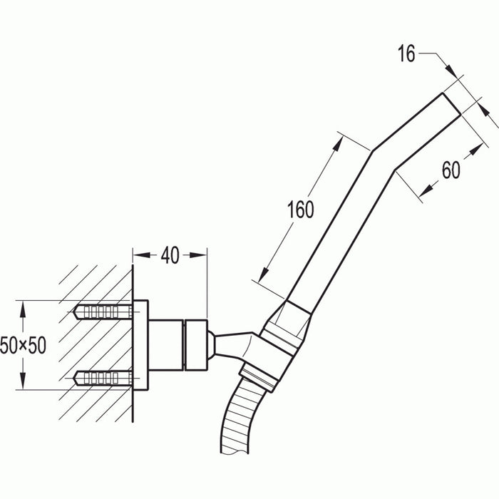 Flova Square Handshower Kit - Unbeatable Bathrooms