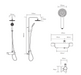 Aqualisa Midas 220 Thermostatic Mixer Shower Column with Adjustable & Fixed Head - Brushed Brass - Unbeatable Bathrooms