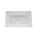 Nuie Deco 600mm Wall Hung 2 Drawer Fluted Vanity Unit & Basin - Satin Grey - Unbeatable Bathrooms