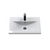Nuie Deco 600mm Wall Hung 1 Drawer Fluted Vanity Unit & Basin - Satin Blue - Unbeatable Bathrooms