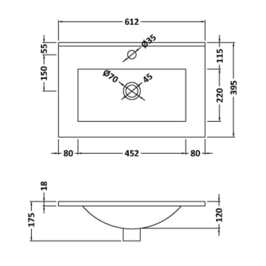 Nuie Deco 600mm Wall Hung 1 Drawer Fluted Vanity Unit & Basin - Satin Grey - Unbeatable Bathrooms