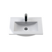 Nuie Deco 600mm Wall Hung 1 Drawer Fluted Vanity Unit & Basin - Satin Grey - Unbeatable Bathrooms