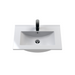 Nuie Deco 600mm Wall Hung 1 Drawer Fluted Vanity Unit & Basin - Satin Anthracite - Unbeatable Bathrooms