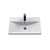 Nuie Deco 600mm Wall Hung 1 Drawer Fluted Vanity Unit & Basin - Satin White - Unbeatable Bathrooms