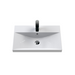 Nuie Deco 600mm Wall Hung 1 Drawer Fluted Vanity Unit & Basin - Satin Green - Unbeatable Bathrooms