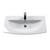 Nuie Deco 800mm Wall Hung 1 Drawer Fluted Vanity Unit & Basin - Satin Blue - Unbeatable Bathrooms