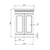 Tavistock Marston 600mm Floor Standing 2 Door Vanity Unit & Basin - Matt Dark Grey - Unbeatable Bathrooms