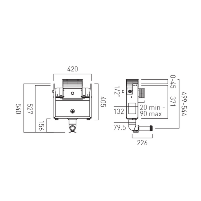 VADO Short Dual Flush Cistern For Back-To-Wall Toilets - Unbeatable Bathrooms