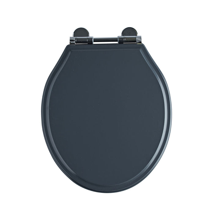 Tavistock Vitoria Wooden Soft Close Toilet Seat - Matt Dark Grey - Unbeatable Bathrooms