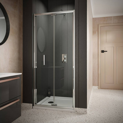 Sommer 6mm Bi-Fold Shower Door - 1900 x 760/800/900mm - Unbeatable Bathrooms