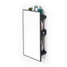 Slimline 3 Tray Bathroom Mirror Cabinet and Shelf Unit - Dark Oak - Unbeatable Bathrooms