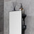 Slimline 3 Tray Bathroom Mirror Cabinet and Shelf Unit - Dark Oak - Unbeatable Bathrooms