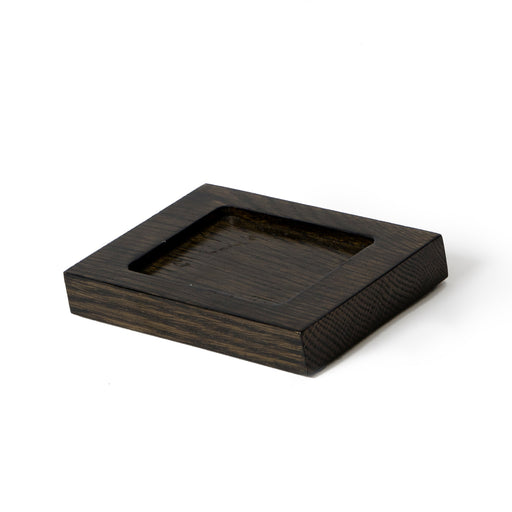 Wooden Soap Dish Mezza - Dark Oak - Unbeatable Bathrooms