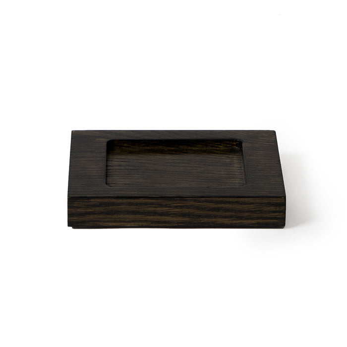 Wooden Soap Dish Mezza - Dark Oak - Unbeatable Bathrooms