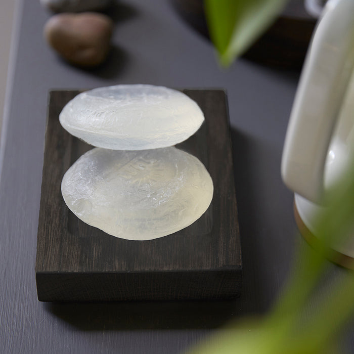 Wooden Soap Dish Mezza - Dark Oak - Unbeatable Bathrooms