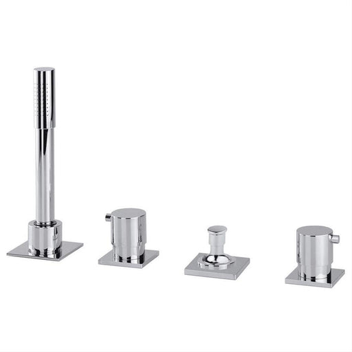 Sottini Tresa Dual Control 4 Hole Bath Shower Mixer No Spout with Pullout Handspray - Unbeatable Bathrooms