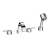 Sottini Mazaro Dual Control 4 Hole Bath Shower Mixer with Spout and Pullout Handspray - Unbeatable Bathrooms