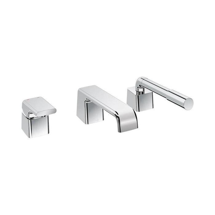 Sottini Melito Single Lever 3 Hole Bath Shower Mixer and Pullout Handspray - Unbeatable Bathrooms