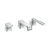 Sottini Melito Single Lever 3 Hole Bath Shower Mixer and Pullout Handspray - Unbeatable Bathrooms