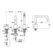 Sottini Ciane Single Lever 3 Hole Bath Shower Mixer with Spout and Pullout Handspray - Unbeatable Bathrooms