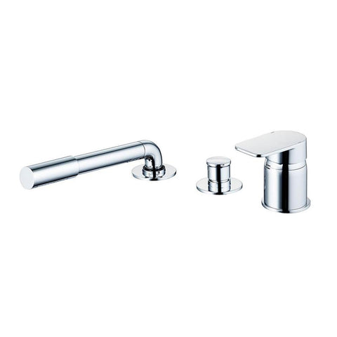 Sottini Turano Single Lever Three Hole Bath Shower Mixer with Handspray, No Spout - Unbeatable Bathrooms