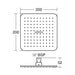 Sottini Borbera Rainshower Square No Arm - Unbeatable Bathrooms