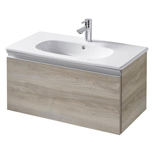 Sottini Mavone 800mm Vanity Unit - Wall Hung 1 Drawer Unit - Unbeatable Bathrooms
