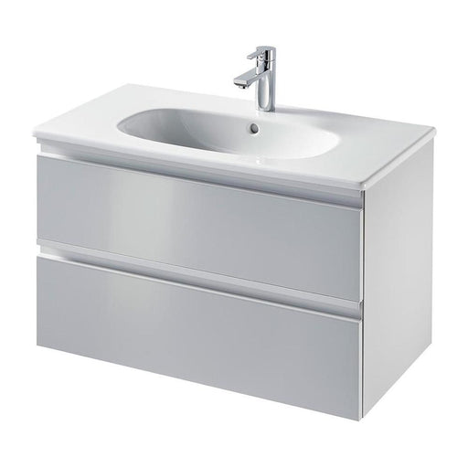 Sottini Mavone 800mm Vanity Unit - Wall Hung 2 Drawer Unit - Unbeatable Bathrooms
